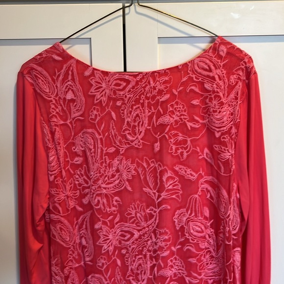 Soft Surroundings Adele Silk Tunic Top size Medium - Picture 5 of 12